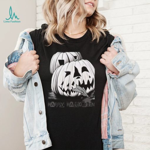 Smilemoretees Evil Pumpkin Eating Hand Halloween Shirt