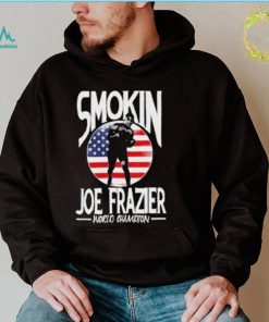 Smokin Joe Frazier world champion boxing and American flag t shirt