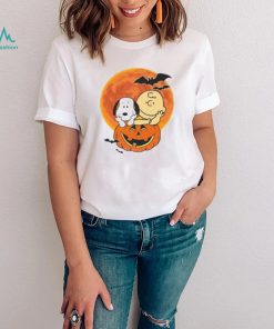 Snoopy Charlie Brown Halloween Scary Pumpkin Charlie Brown Halloween Tee Shirt