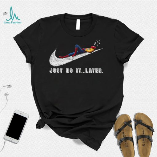 Spider Man Nike just do it later shirt