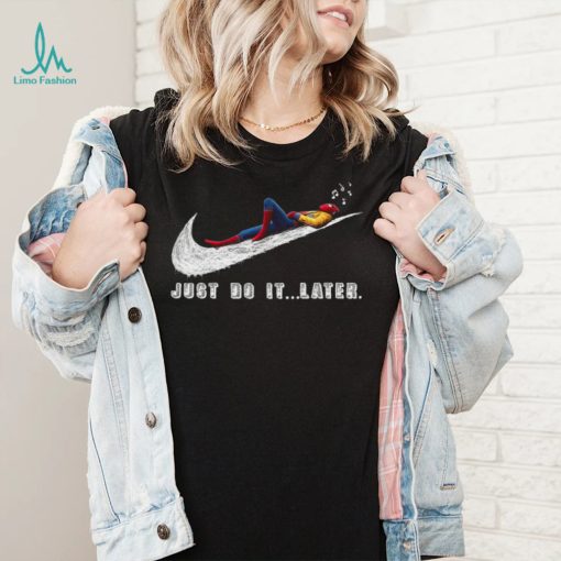 Spider Man Nike just do it later shirt
