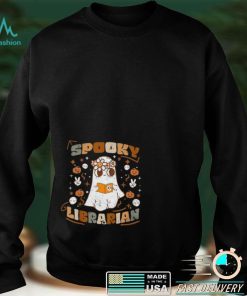 Spooky Librarian Groovy Halloween Shirt