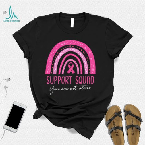 Support Squad Pink Warrior Breast Cancer Awareness Women T Shirt