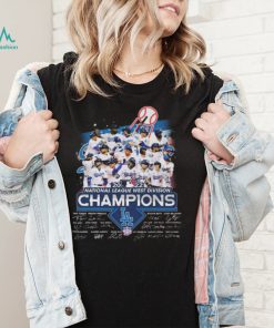 Team Baseball Los Angeles Dodgers 2022 National League West Division Champions Signatures shirt