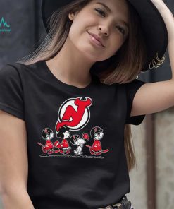 The Peanuts New Jersey Devils Hockey Logo T Shirt