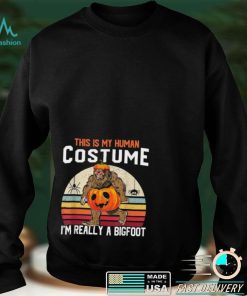 This Is My Human Costume Bigfoot Halloween Shirt