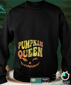 This Is My Scary Pumpkin Queen Halloween Lady Groovy Carving Shirt