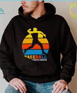 Top baseball is my favorite season sunset vintage shirt