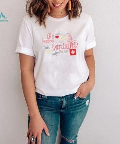 Trending Art Graphic I Love Switzerland Unisex T Shirt