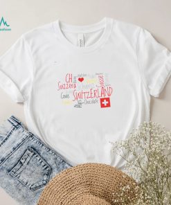 Trending Art Graphic I Love Switzerland Unisex T Shirt