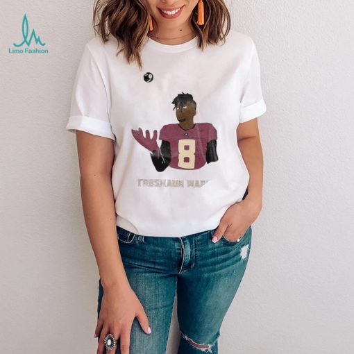 Treshaun Ward Stats Florida State with ball art shirt