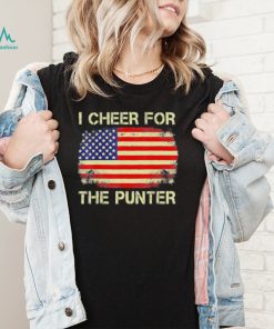 USA American Flag Football I Cheer For The Punter Shirt