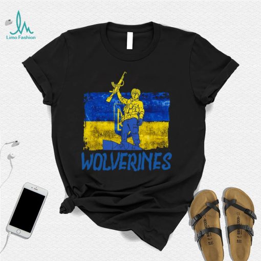 Ukraine Wolverines Love Support Wolverines Support Ukraine T Shirt