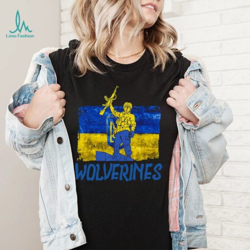 Ukraine Wolverines Love Support Wolverines Support Ukraine T Shirt