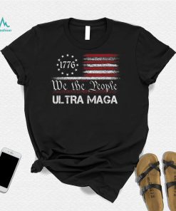 Ultra MAGA We The People Republican USA Flag Vintage T Shirt