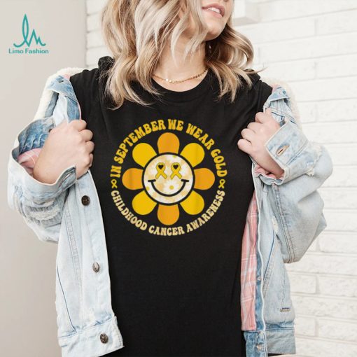 Wear Gold Childhood Cancer Awareness Warrior Fight Hippie T Shirt