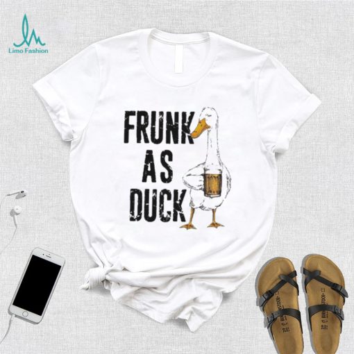 beer frunk as duck standard duck drinking beer t shirt t shirt