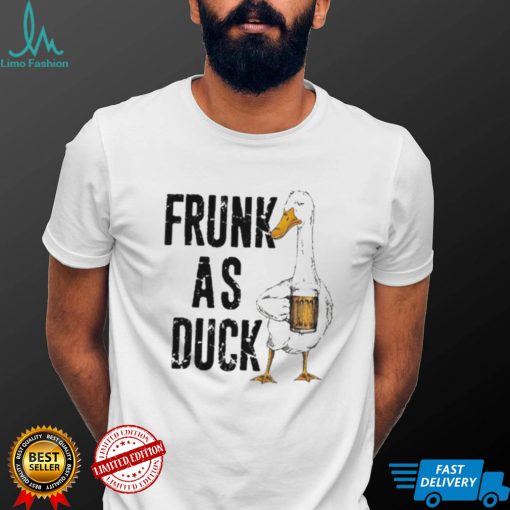 beer frunk as duck standard duck drinking beer t shirt t shirt