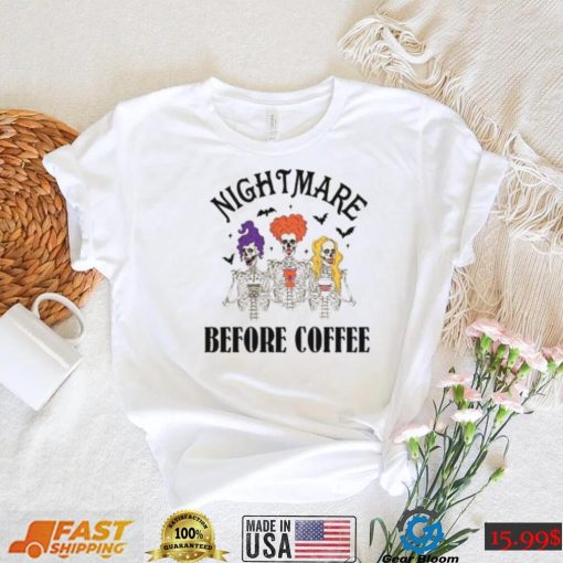 Nightmare Before coffe Hocus Pocus Skeleton Tshirt