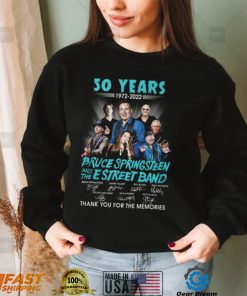 50 Years 1972 – 2022 Bruce Springsteen And The E Street Band Thank You For The Memories T Shirt1