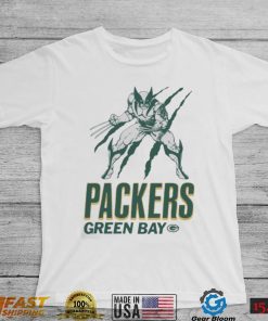 6yo4v4s3 Green Bay Packers Marvel Wolverine Slash Shirt3