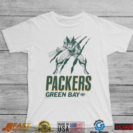 Green Bay Packers Marvel Wolverine Slash Shirt