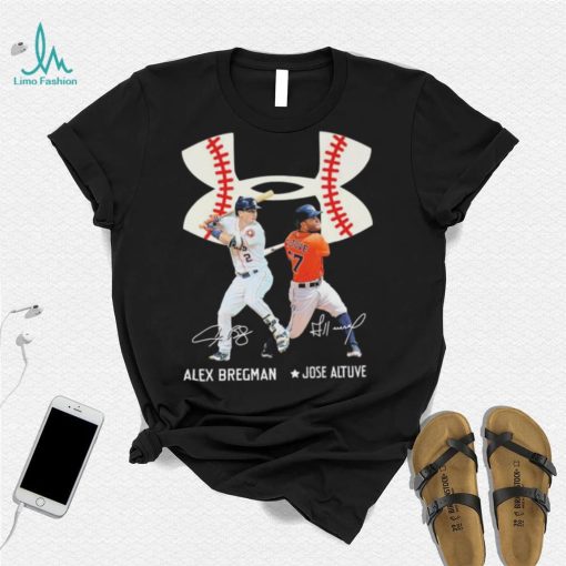Alex Bregman And Jose Altuve Under Armour Houston Astros Signatures Shirt
