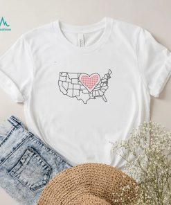 Americas Heartland map shirt1