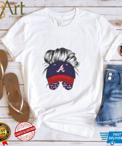 Atlanta Braves Messy Buns Shirt, Braves Baseball Shirt, Atlanta Womens Shirt