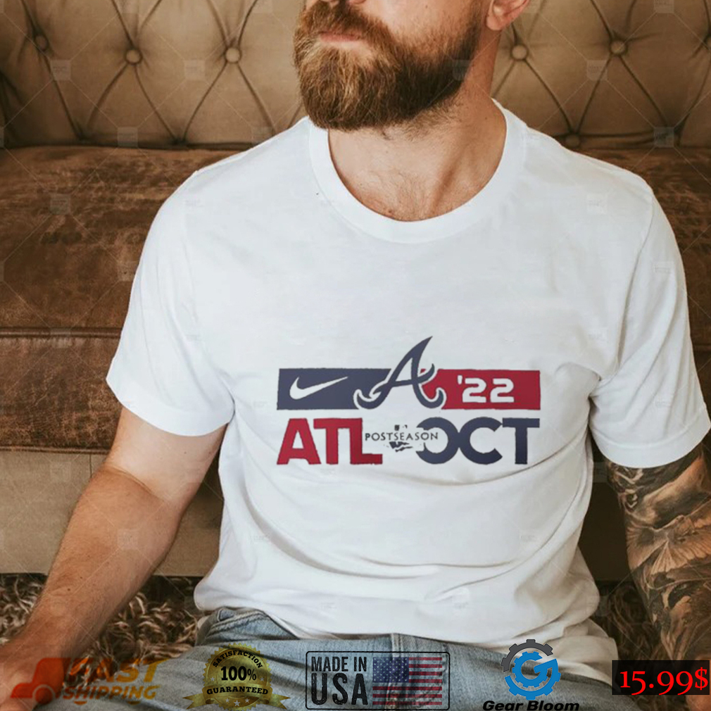 Atlanta Braves Nike 2022 Postseason T Shirt Atlanta Braves Nike 2022 Postseason T Shirt
