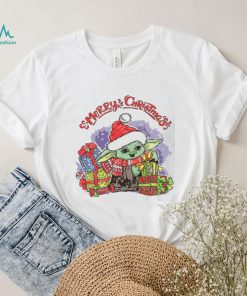 Baby Yoda Christmas T shirt Merry Xmas Funny Gift3