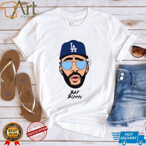 Bad Bunny Dodgers Shirt Los Angeles Dodgers MLB Shirtv