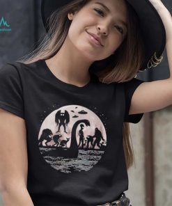 Bigfoot Loch Ness monster mothman and aliens shirt