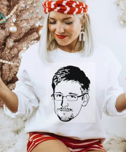 Black And White Portrait Edward Snowden Unisex Sweatshirt1