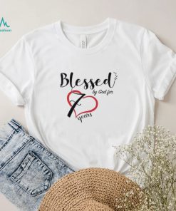Blessed 70 Years Hearth Tshirt, 70th Birthday Gift Shirts, gift for 70 year old woman, 70th Birthday Party Ideas For Mom