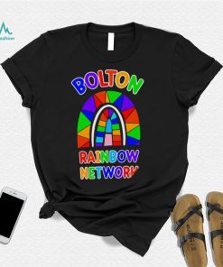 Bolton Rainbow Network colorful shirt
