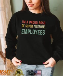 Boss Day Employee Appreciation Office Vintage Distressed T Shirt1