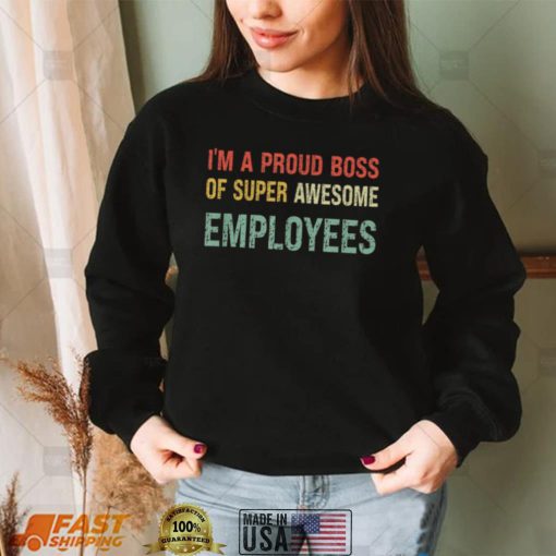 Boss Day Employee Appreciation Office Vintage Distressed T Shirt