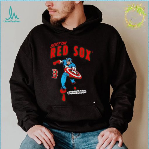 Boston Red Sox Captain America Marvel retro shirt