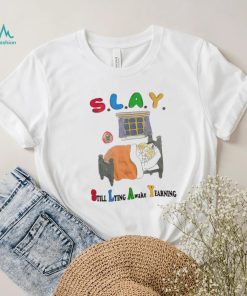 Cat slay still lying awake yearning shirt