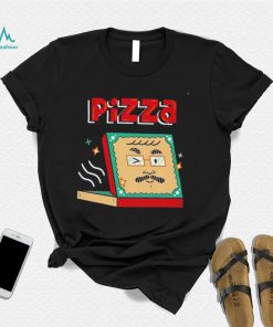Chainsaw Shan Pizza box face John Green art shirt