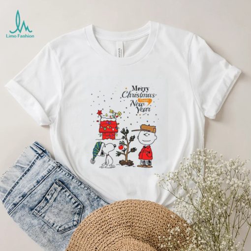 Charlie Brown Christmas T shirt Merry Xmas And Happy New Year Charlie Brown And Snoopy