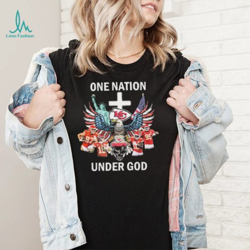 Chief Nation One Nation Under God Skull Kansas City Chiefs Shirt