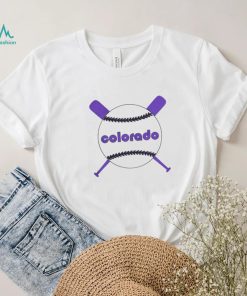 Colorado Retro Throwback With Crossed Bats Baseball Shirt