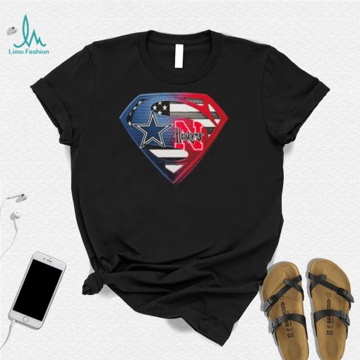 Dallas Cowboys And Nebraska Cornhuskers Superman Shirt