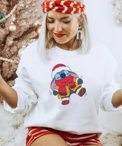 Ddisney Design Santa Hat Present Holiday Stitch Christmas Unisesx T Shirt