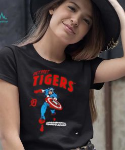Detroit Tigers Captain America Marvel retro shirt