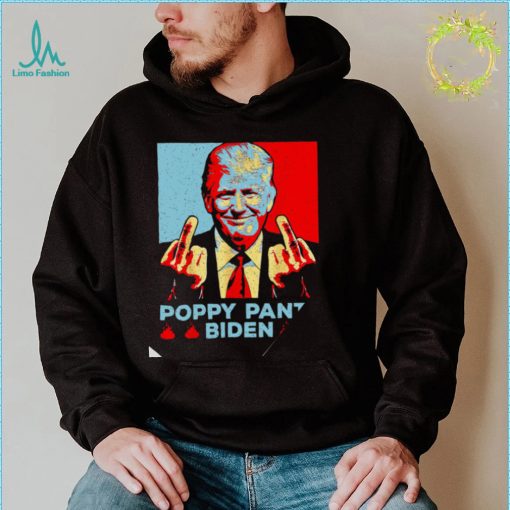 Donald Trump middle finger Poopy Pants Biden shirt