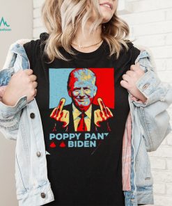 Donald Trump middle finger Poopy Pants Biden shirt