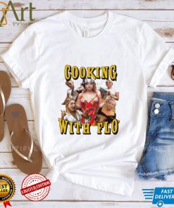 Florence Pugh Holding Cooking With Flo Shirt